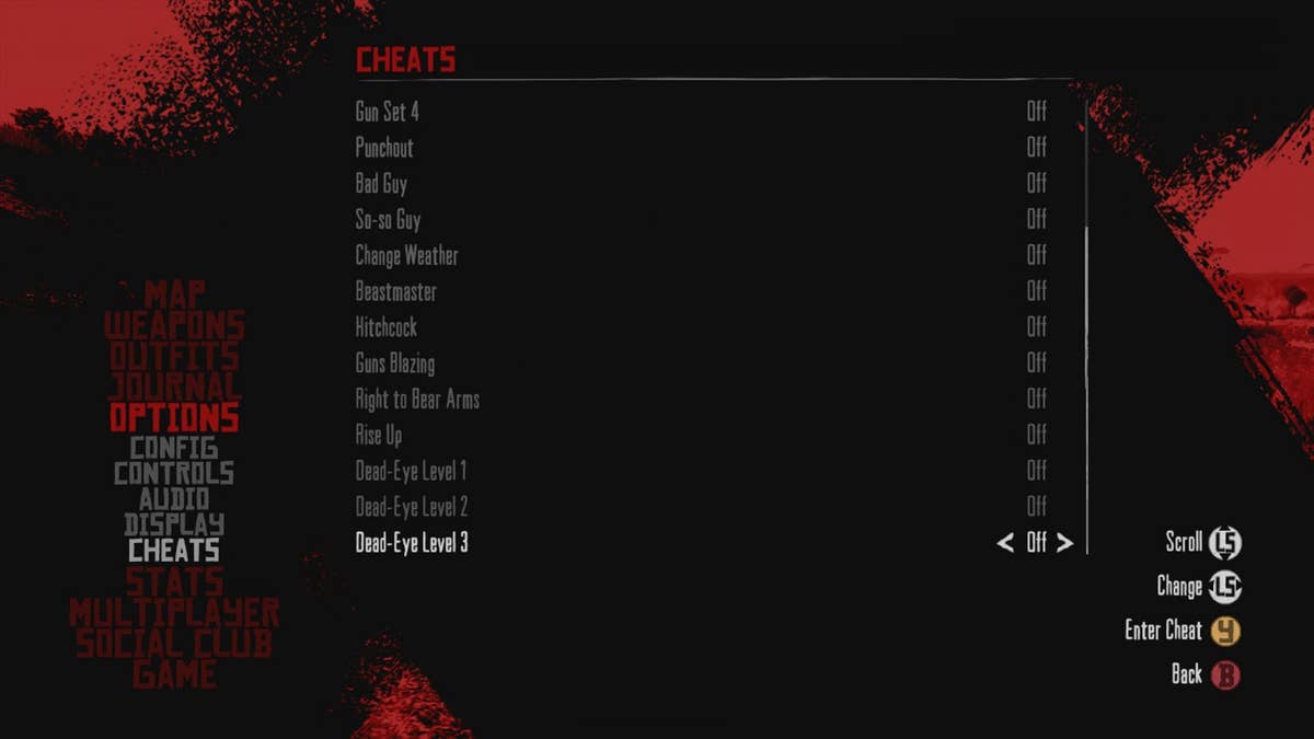 Red Dead Redemption cheats - outfits, weapons, infinite ammo, reset bounty,  codes